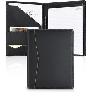 Pacific Mailer Padfolio Leather Binder, Interview Legal Document Organizer